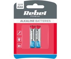 REBEL LR03 šarminės baterijos, 2 vnt./dėžutėje