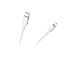 REBEL USB C - Lightning kabelis 1m Baltas