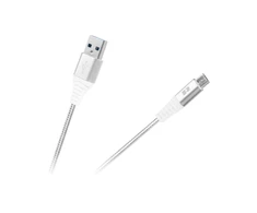 REBEL USB - micro USB kabelis 0.5m Baltas