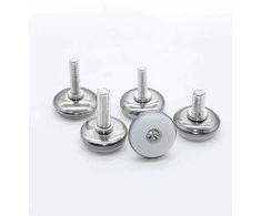 Oem Reguliuojama kojelė baldams - M8 27x20mm - sidabrinė - baldų kojelė su poveržle