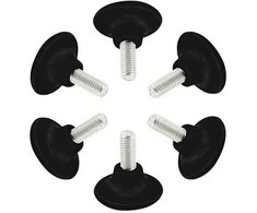 Oem Reguliuojama kojelė baldams - M8 50x25mm - juoda - baldų kojelė su padu