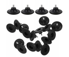 Oem Reguliuojama kojelė baldams - M8 50x25mm - juoda - baldų kojelė su padu