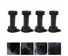 Grąžtas Oem Reguliuojamos kojelės spintelėms - juodos 100-140mm - rinkinys iš 4 - reguliuojama baldinė kojelė