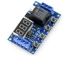 Oem Relės modulis 1 kanalo su uždelsimu - 10A/250VAC kontaktai - 5V ritė