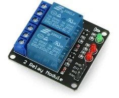 Oem Relės modulis 2 kanalai - 10A/250VAC kontaktai - 5V ritė