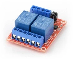 Oem Relės modulis 2 kanalų H/L su optoizoliacija - kontaktai 10A/250VAC - ritė 12V
