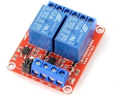 Oem Relės modulis 2 kanalų H/L su optoizoliacija - 10A/250VAC kontaktai - 5V ritė