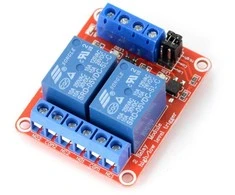 Oem Relės modulis 2 kanalų H/L su optoizoliacija - 10A/250VAC kontaktai - 5V ritė