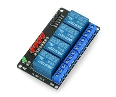 Oem Relės modulis 4 kanalų - 10A/250VAC kontaktai - 5V ritė
