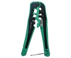 Replės RJ45, RJ22, RJ12, RJ11 jungčių užspaudimui 160mm, CP-373 Pro'sKit