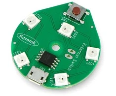 RGB LED juosta 5xUSB 5V šviesos diodai - su šablono pasirinkimu - apvali - Kitronik 35158