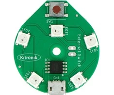 RGB LED juosta 5xUSB 5V šviesos diodai - su šablono pasirinkimu - apvali - Kitronik 35158