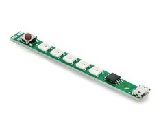 RGB LED juostelė 5x USB 5 V šviesos diodai su šablono pasirinkimu - Kitronik 3561