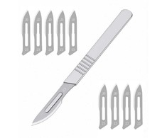 Oem Rinkinys - chirurginiai peiliukai 10 vnt, - 11 tipo skalpelis - skalpelio rankena