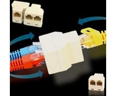 Oem RJ45 tinklo kabelio skirstytuvas – nuo 1 lizdo iki 2 RJ-45 lizdų