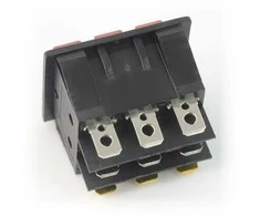 Oem Rocker jungiklis, trigubas RS203-6C3R - 250V/16A - raudonas