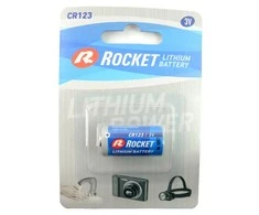 Rocket Lithium CR123 3V 1500mAh elementai, 1 vnt.