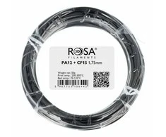 Rosa Plast Filamentas Rosa3D PA12 + 15CF 1.75mm 50g - Juodas