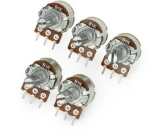 Oem Rotacinis linijinis potenciometras su jungikliu 1kΩ 1/8W 5vnt