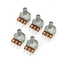 Oem Rotacinis potenciometras 10kΩ logaritminis 1/8W - 5 vnt