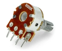 Oem Rotacinis potenciometras 2x 500kΩ linijinis 1/8W - 5 vnt
