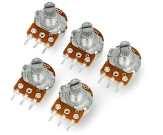 Oem Rotacinis potenciometras 501Ohm tiesinis 1/5W B0.5K/B501 - 5 vnt