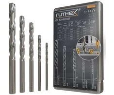 Ruthex gręžimo rinkinys srieginiams įdėklams – M2, M2.5, M3, M4, M5, M6 ir 1/4