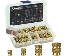 Ruthex M2 / M3 / M4 / M5 srieginių įdėklų asortimento dėžutė - 270vnt