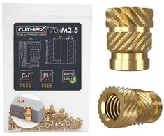 Ruthex M2.5 srieginis įdėklas – Rx-M2.5x5.7 - 70 vnt.