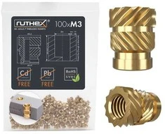 Ruthex M3 srieginis įdėklas – Rx-M3x5.7 - 100 vnt