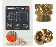 Ruthex M3 srieginis įdėklas VORON – Rx-M3x5x4 - 100 vnt.