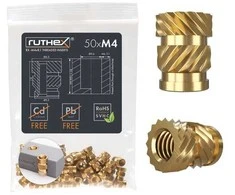 Ruthex M4 srieginis įdėklas – Rx-M4x8.1 - 50 vnt
