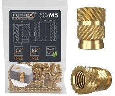 Ruthex M5 srieginis įdėklas – Rx-M5x9.5 - 50 vnt