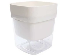 Oem Savaime laistantis gėlių vazonas - 10.2 cm - Baltas - Automatinis augalų laistymas