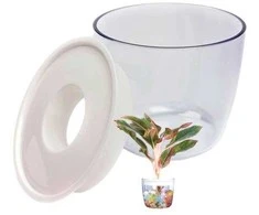 Oem Savaime laistantis gėlių vazonas - 10.2 cm - Baltas - Automatinis augalų laistymas