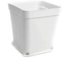 Oem Savaime laistantis gėlių vazonas – 14.5 cm – baltas – su