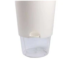 Oem Savaime laistantis gėlių vazonas – 14.5 cm – baltas – su