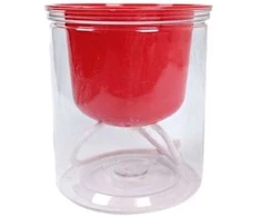 Oem Savaime laistantis gėlių vazonas – 14.5 cm – baltas – su