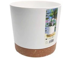 Oem Savaime laistantis gėlių vazonas – 14.5 cm – baltas – su
