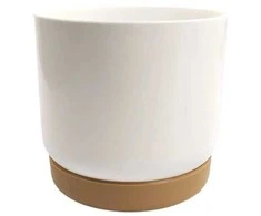 Oem Savaime laistantis gėlių vazonas – 14.5 cm – baltas – su
