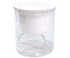 Oem Savaime laistantis gėlių vazonas – 14.5 cm – baltas – su