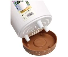 Oem Savaime laistantis gėlių vazonas – 14.5 cm – baltas – su