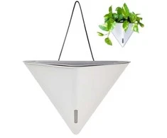 Oem Savaime laistantis gėlių vazonas – 14.5 cm – baltas – su