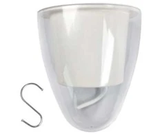 Oem Savaime laistantis gėlių vazonas – 14.5 cm – baltas – su