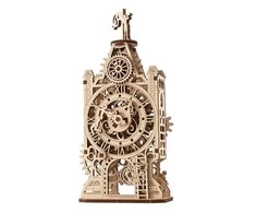 Senas laikrodžio bokštas - laikrodžio bokštas - mechaninis modelis surinkimui - fanera - 44 elementai - Ugearsmodels