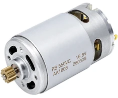 Oem Šepetėlinis nuolatinės srovės variklis 16.8V - RS550VC - 12 dantų - didelis sukimo momentas