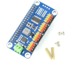 Servo valdiklio priedėlis, skirtas Raspberry Pi, 16 kanalų, 12 bitų, I2C, Waveshare 15275