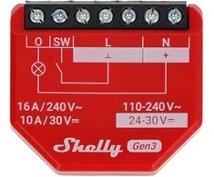 „Shelly 1PM Gen3“ belaidis internetas / „Bluetooth“