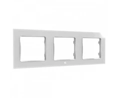 Shelly sieninis rėmelis 3, skirtas sieniniam jungikliui - baltas