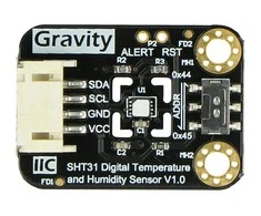 SHT31-F skaitmeninis temperatūros ir drėgmės jutiklis I2C, DFRobot SEN0334